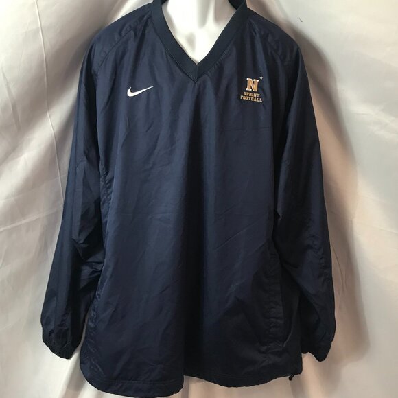 Nike U.S. Naval Academy Activewear Athletic Sport Cut Pullover Jacket